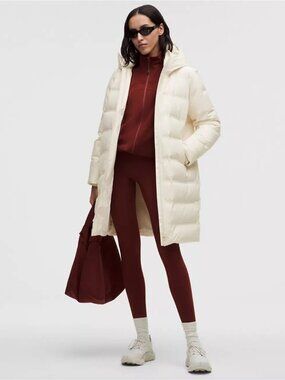 Lululemon Slush Hour Waterproof 600-Down-Fill Parka Light Ivory Like NEW